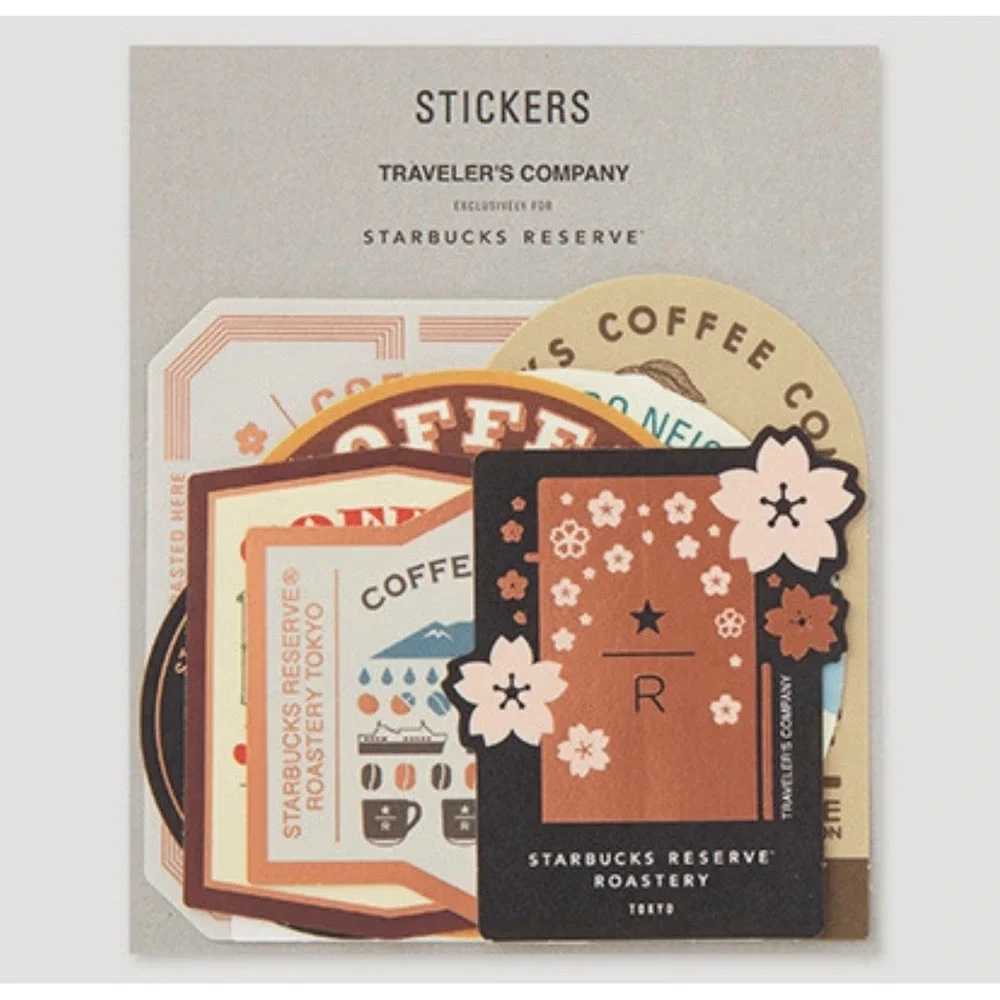 TRAVELER'S notebook Starbucks Reserve Roastery Tokyo Stickers Set Limited JAPAN